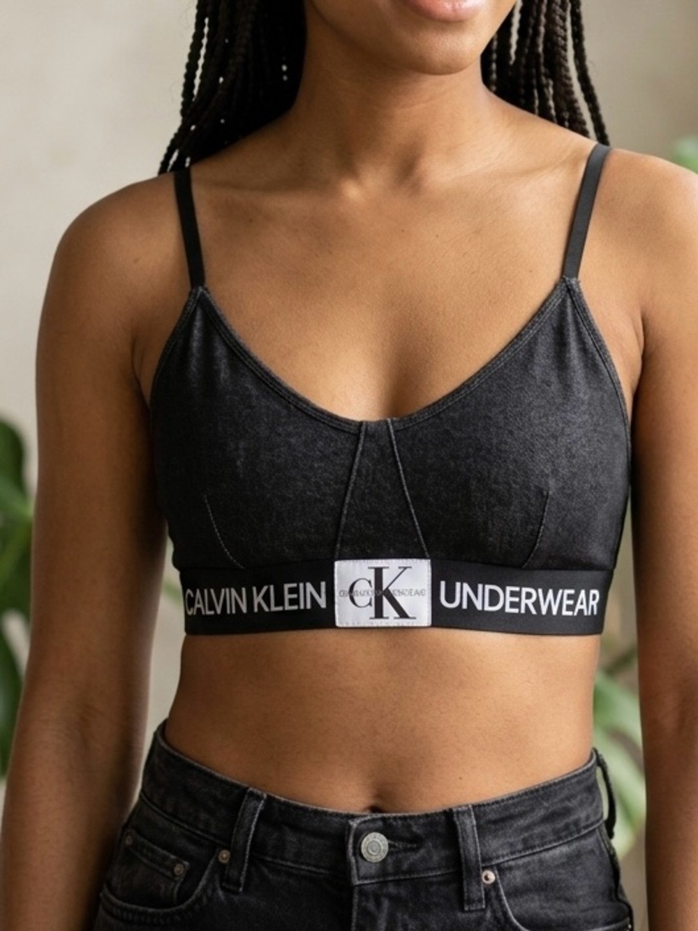 Calvin Klein Black Logo Underband Bralette